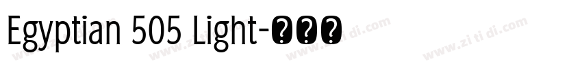 Egyptian 505 Light字体转换